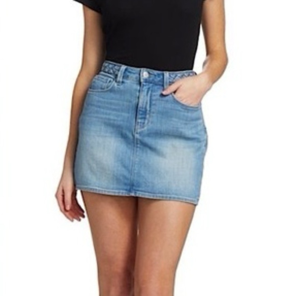 L’AGENCE Braided Mini Skirt